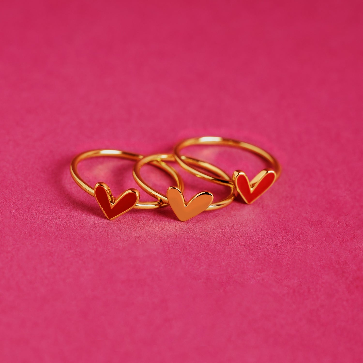 Love Ruby Heart Silver Ring