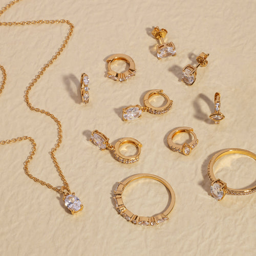 Oval Solitaire Gold Ring