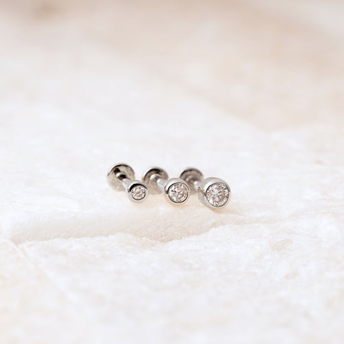 Color:White Gold
Option:Single
Option:Pair