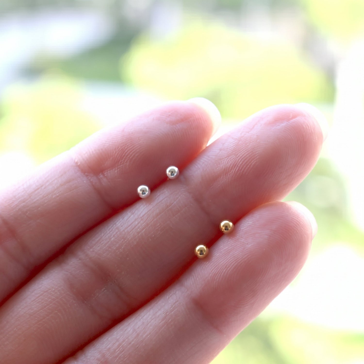 Mini Ball Stud Earrings