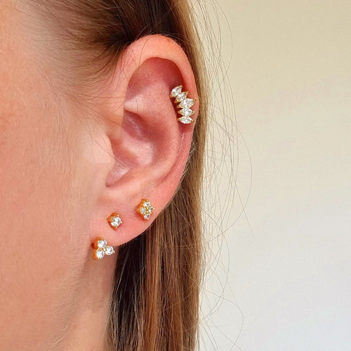 Sparkly Trio Ear Jacket