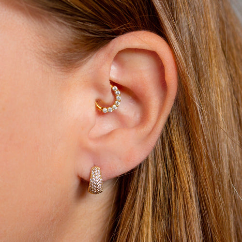 Pavé Hinged Daith Clicker Ring