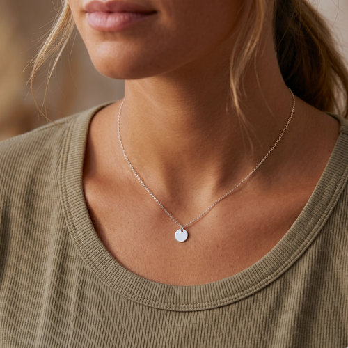 Little Disc Choker Necklace
