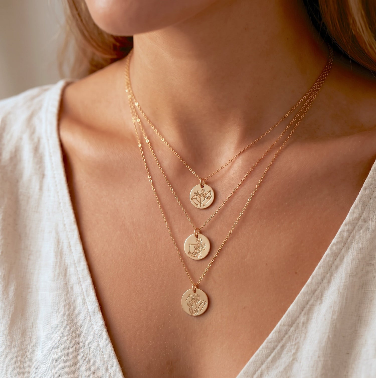 Personalized Stardust Bloom Necklace