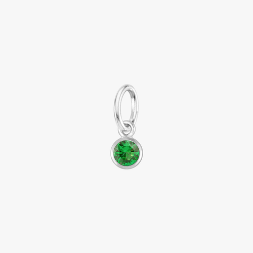 Color:Silver Birthstone Gem:Emerald