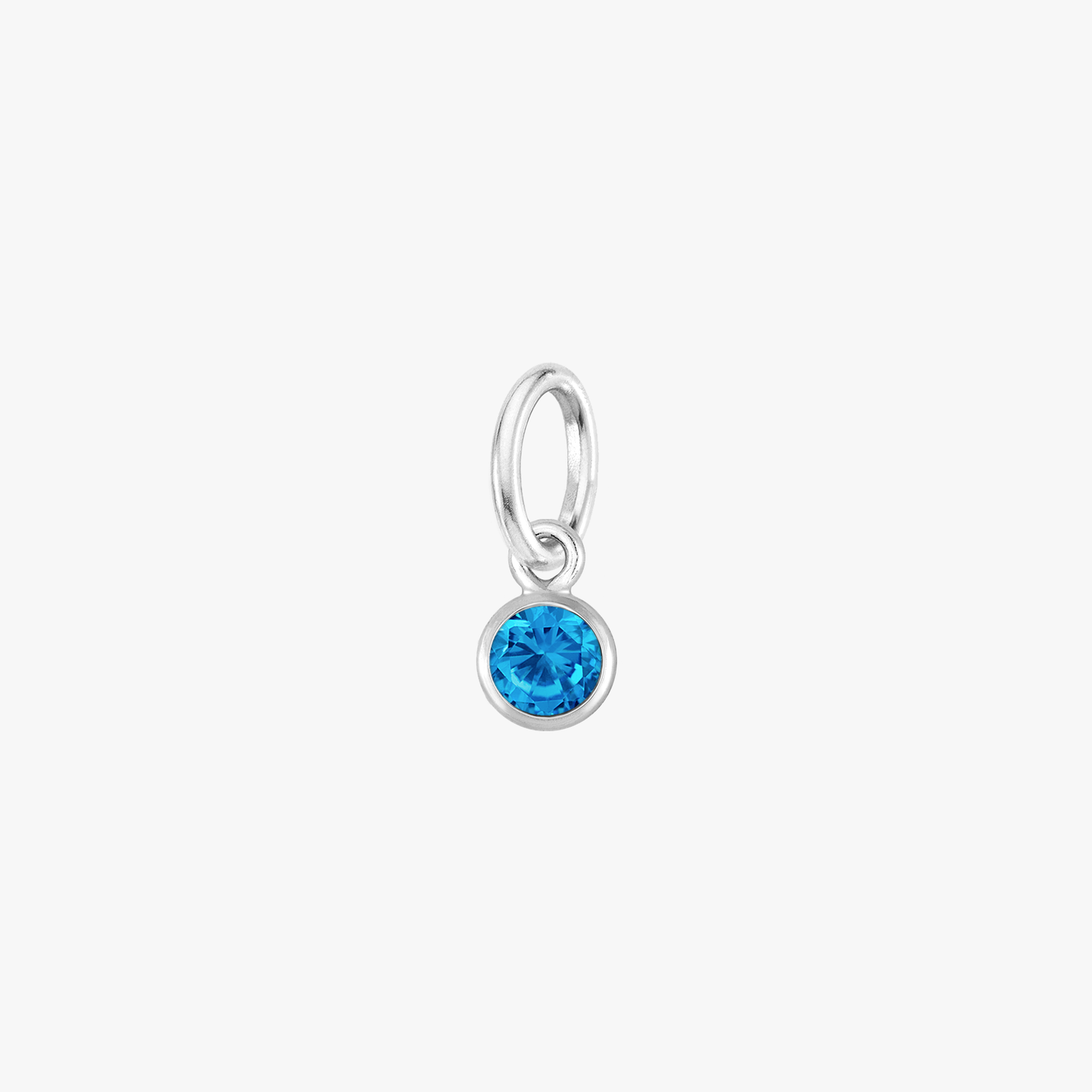 Color:Silver Birthstone Gem:Sapphire
