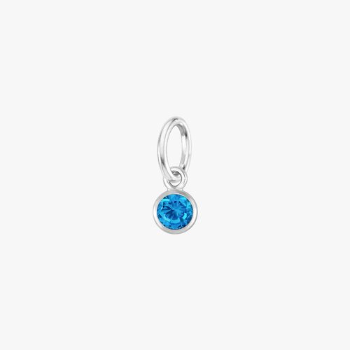 Color:Silver Birthstone Gem:Sapphire