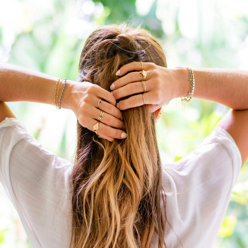 Sunbeam Disc Ring Gold