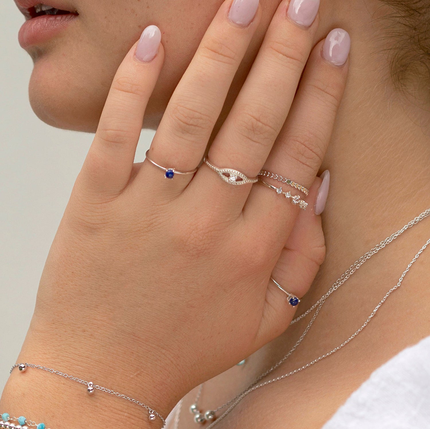 Evil Eye Ring Silver