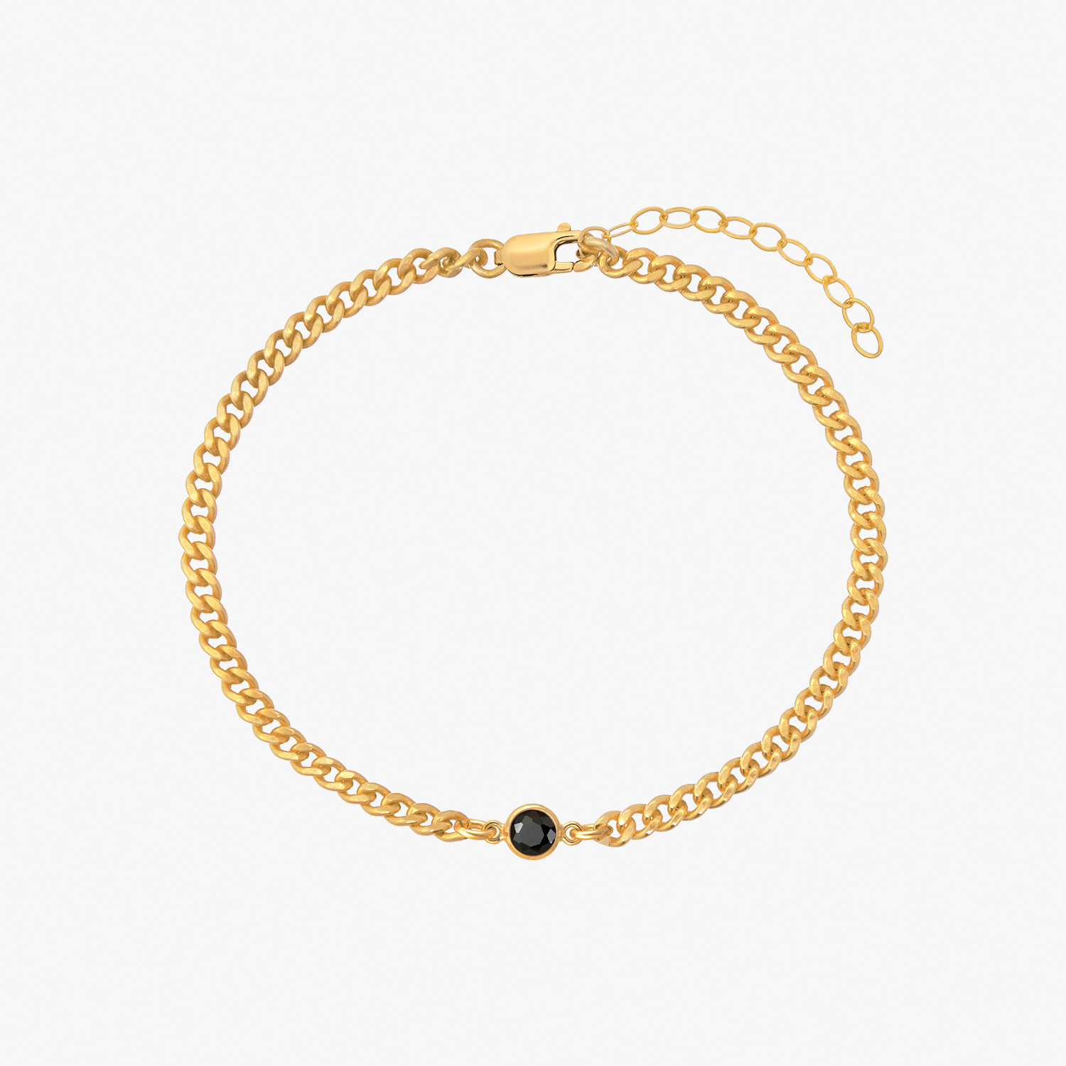 Curb Chain Bezel Bracelet