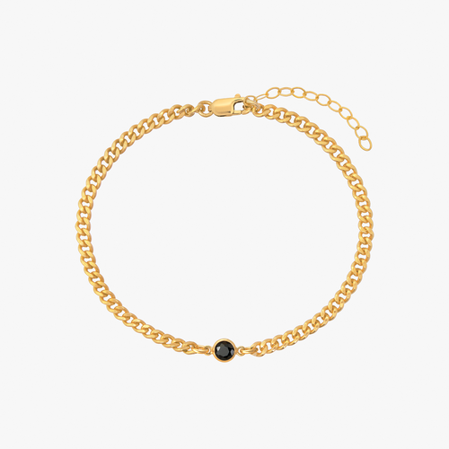 Curb Chain Bezel Bracelet