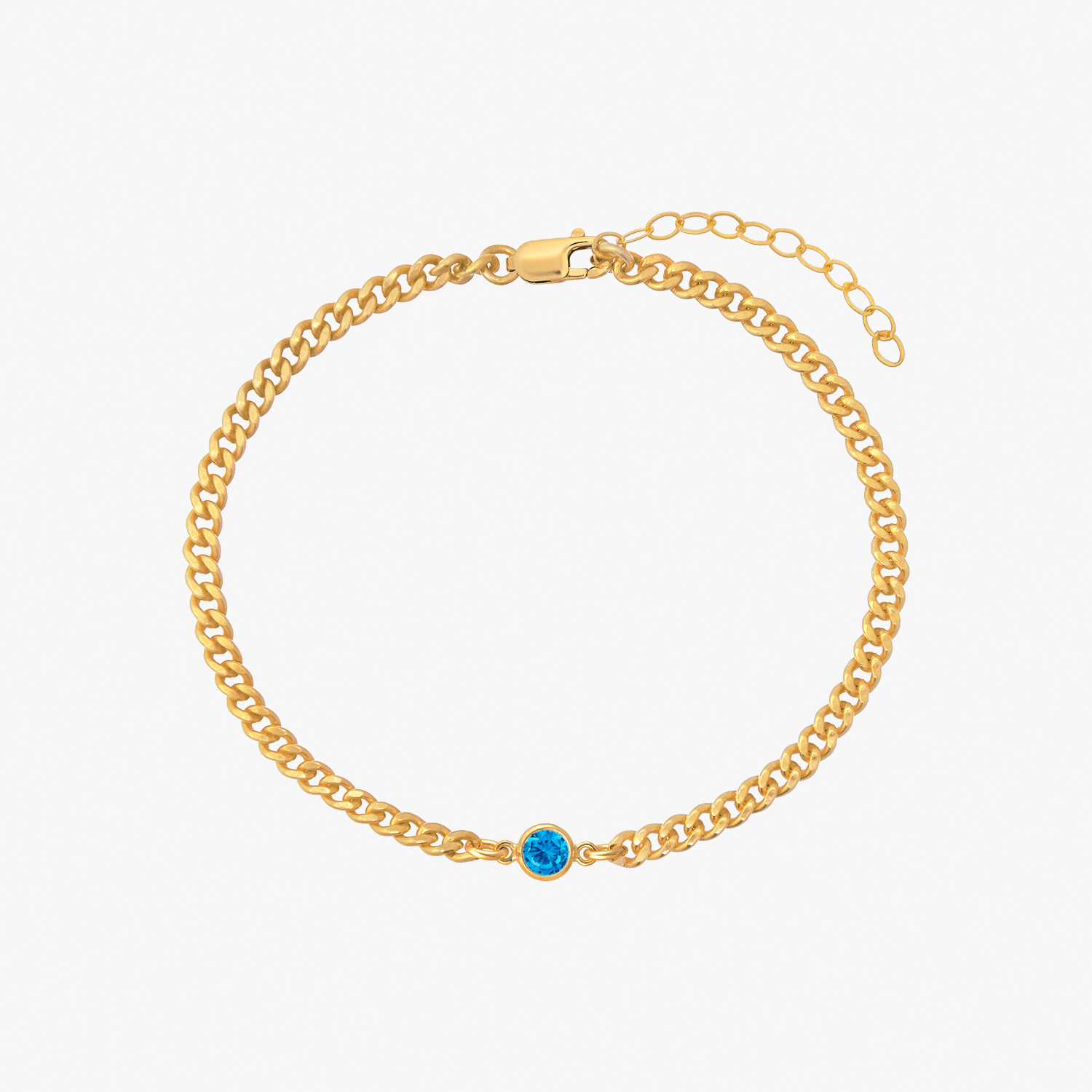 Curb Chain Bezel Bracelet