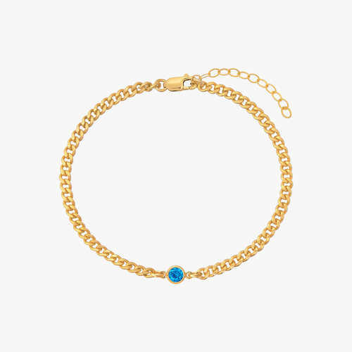 Curb Chain Bezel Bracelet