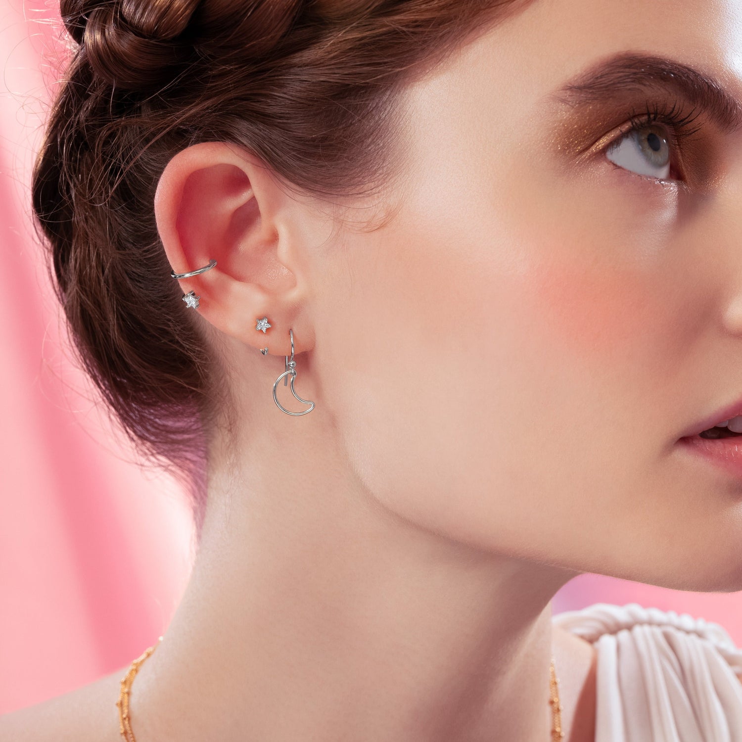 Luna Moon Drop Earrings