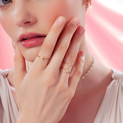 Gold Lightning Bolt Ring