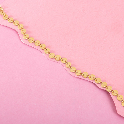 Coin Disc Choker Necklace