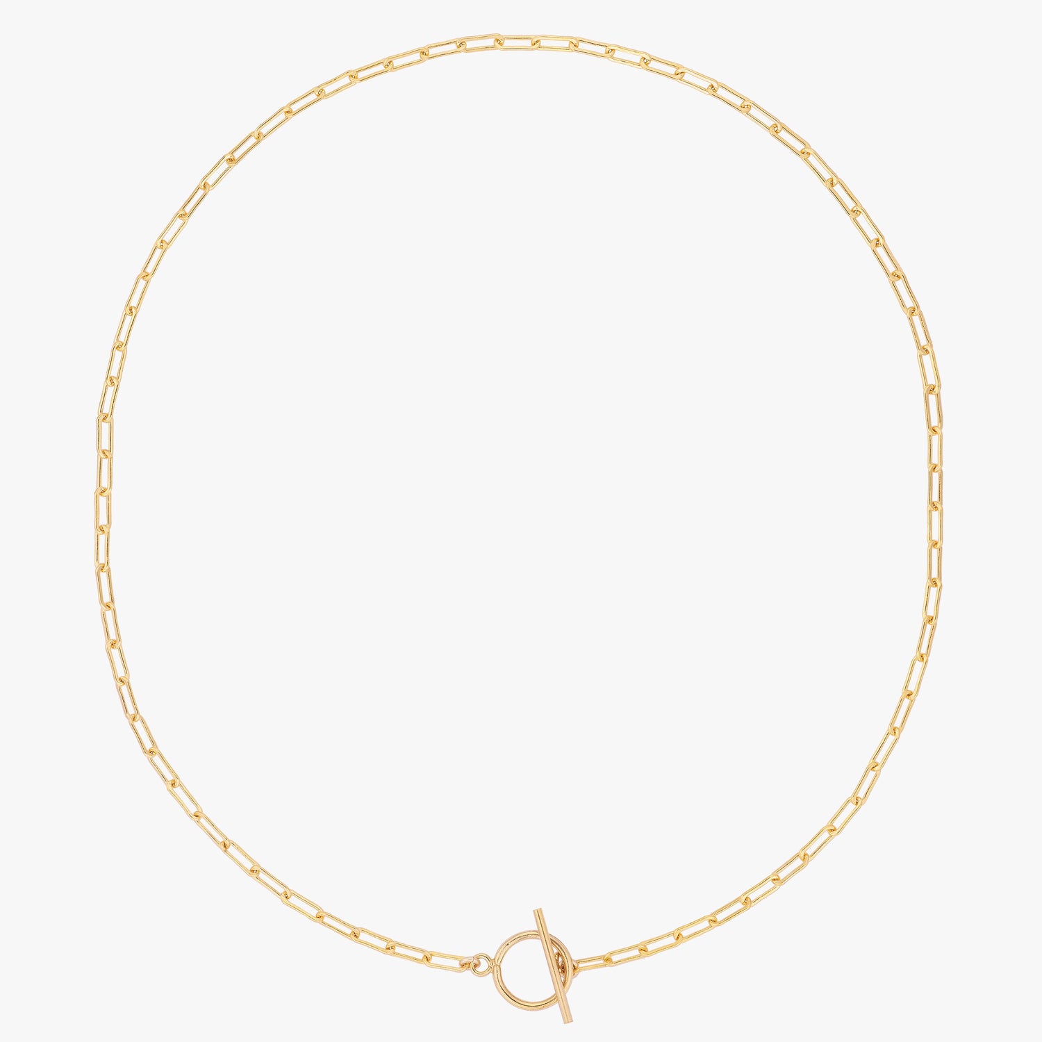 Paper Clip Chain Toggle Choker