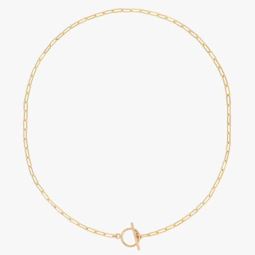 Paper Clip Chain Toggle Choker