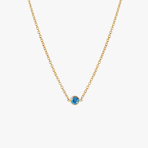 Sparkly Aqua Bezel Choker