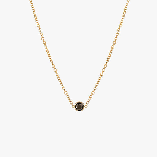 Minimal Dainty Black Bezel Choker