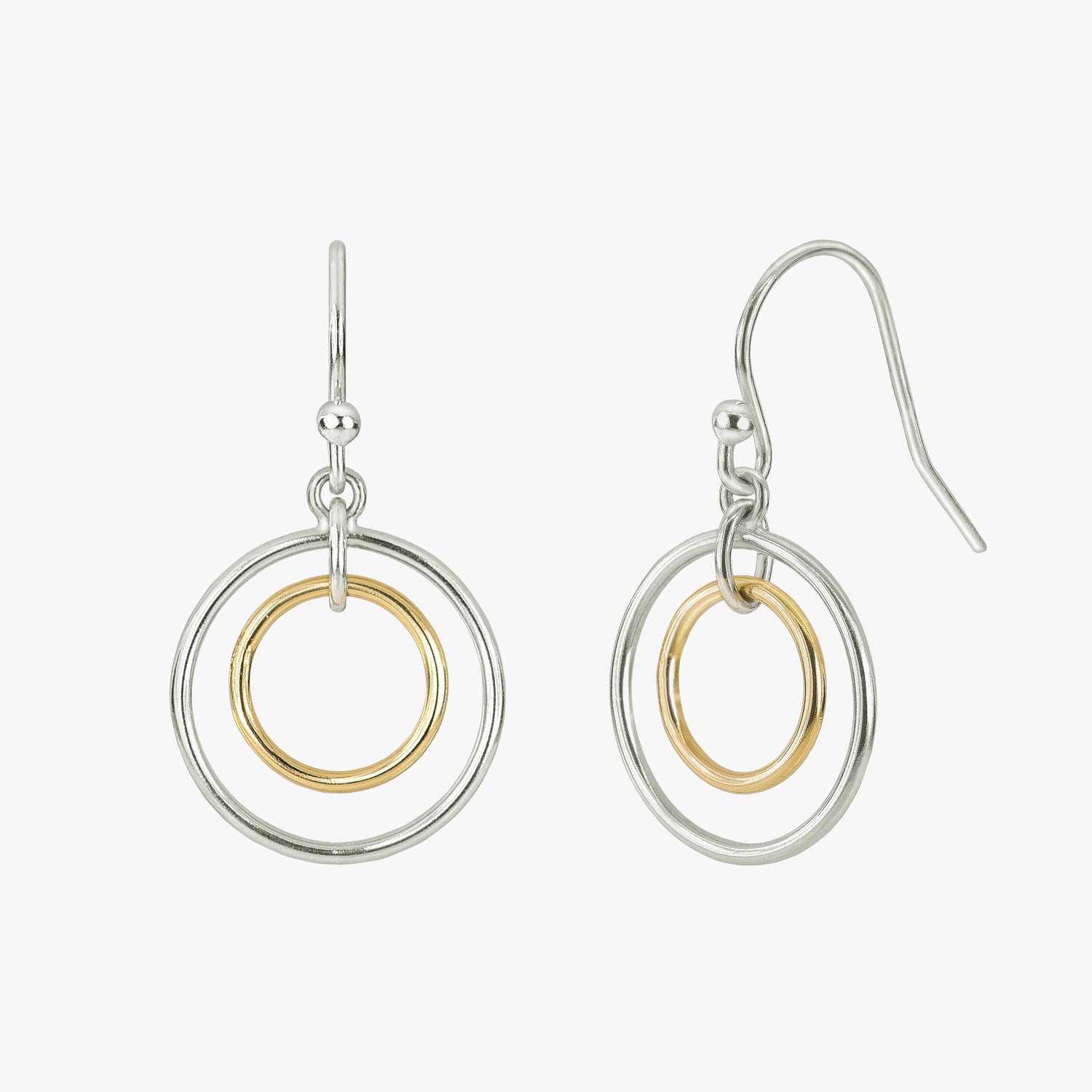 Anular French Hoop Mixed Color Earrings