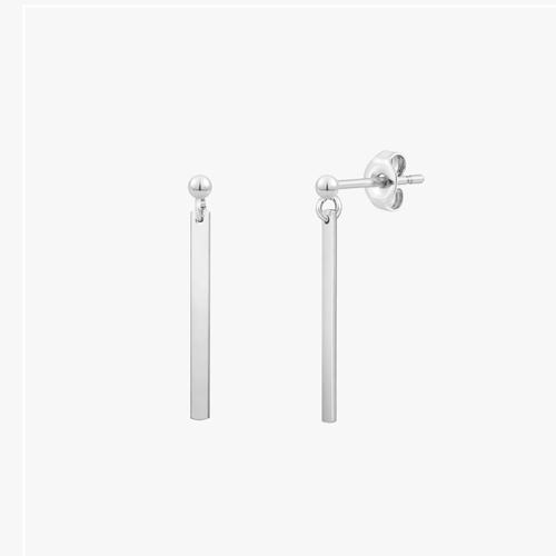 Sleek Skinny Bar Stud Earrings