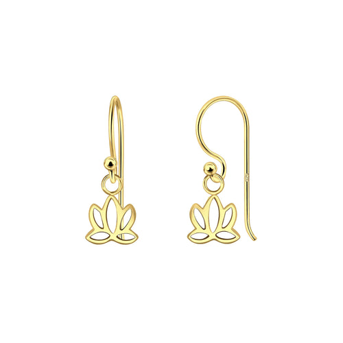 Lotus Drop Earrings