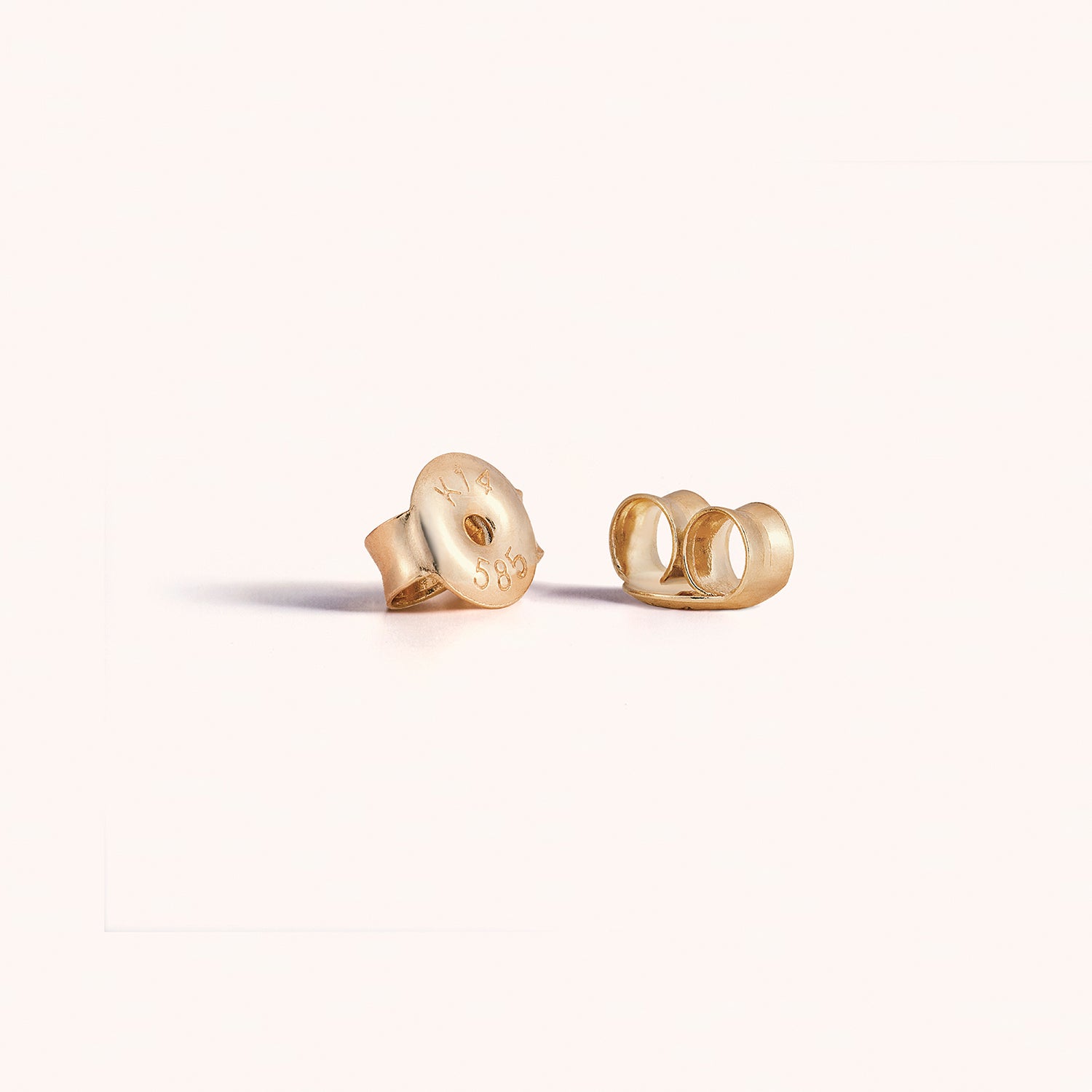 14K Solid Gold Baby Pearl Stud Earrings