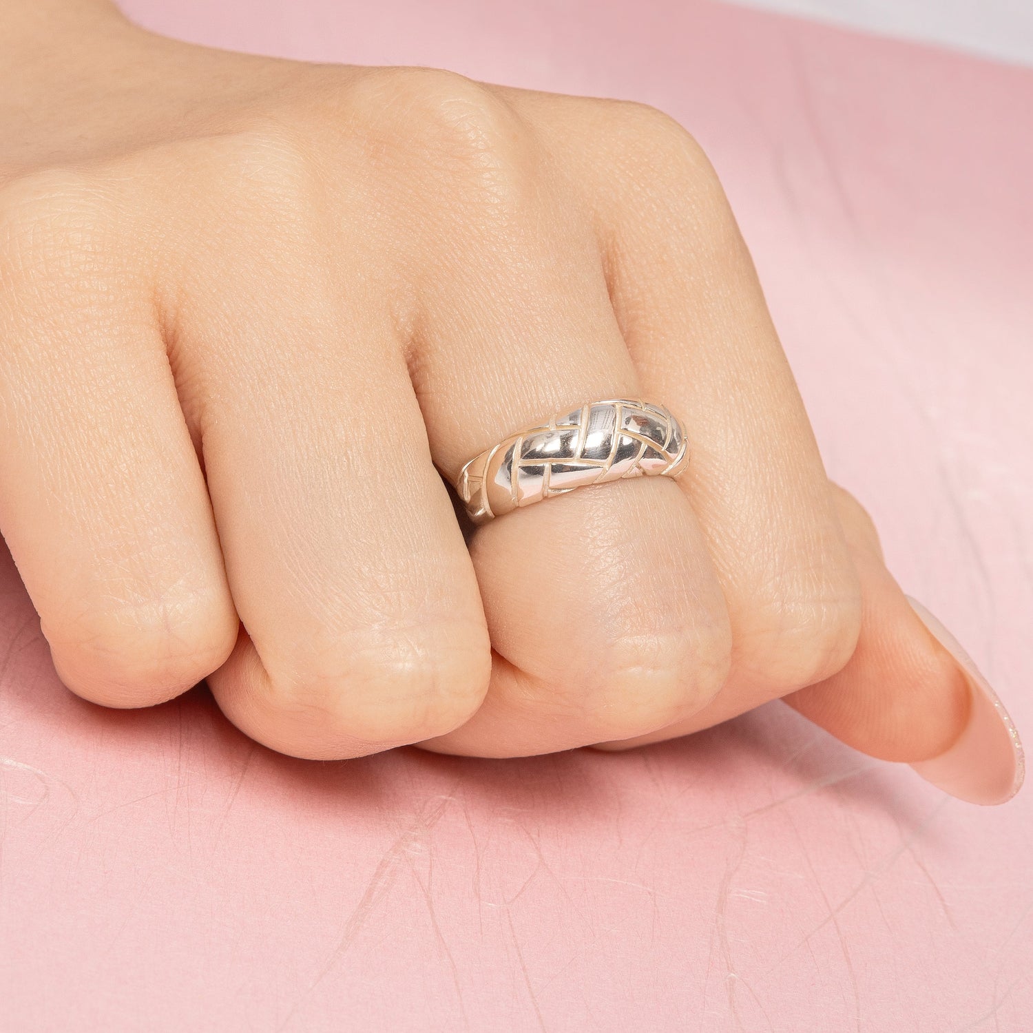 Alexa Dome Ring Silver