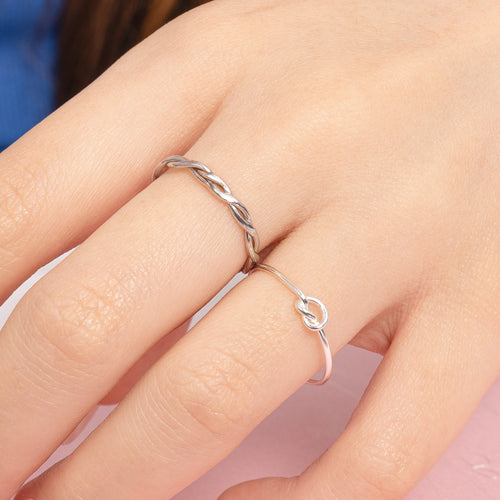 Love Knot Ring Silver