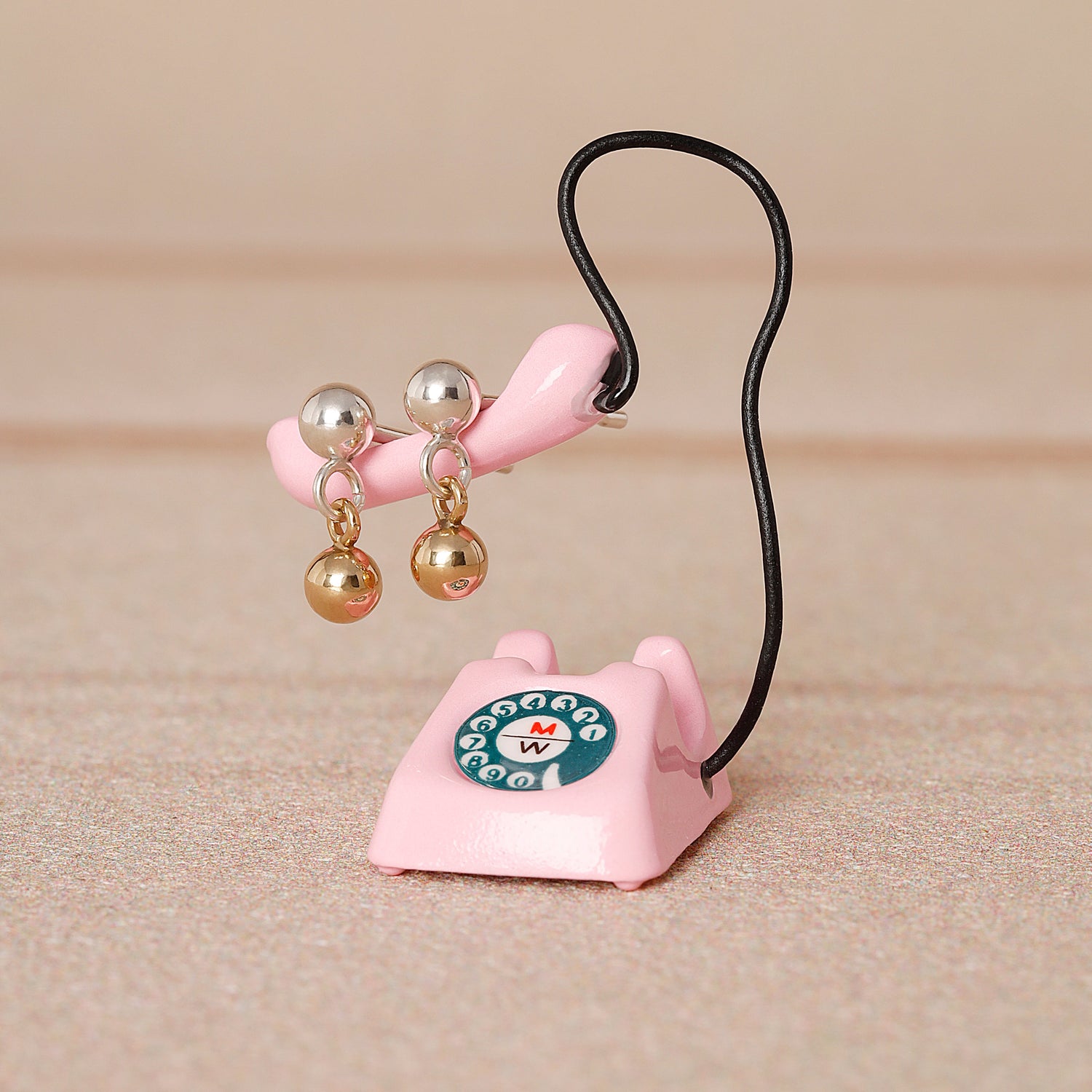 Mini Ball Two Tone Stud Earrings