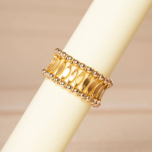 Colonnade Golden Band Ring