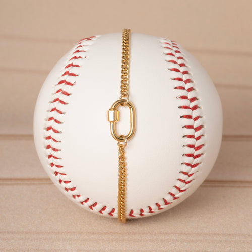 Carabiner Lock Curb Chain Bracelet