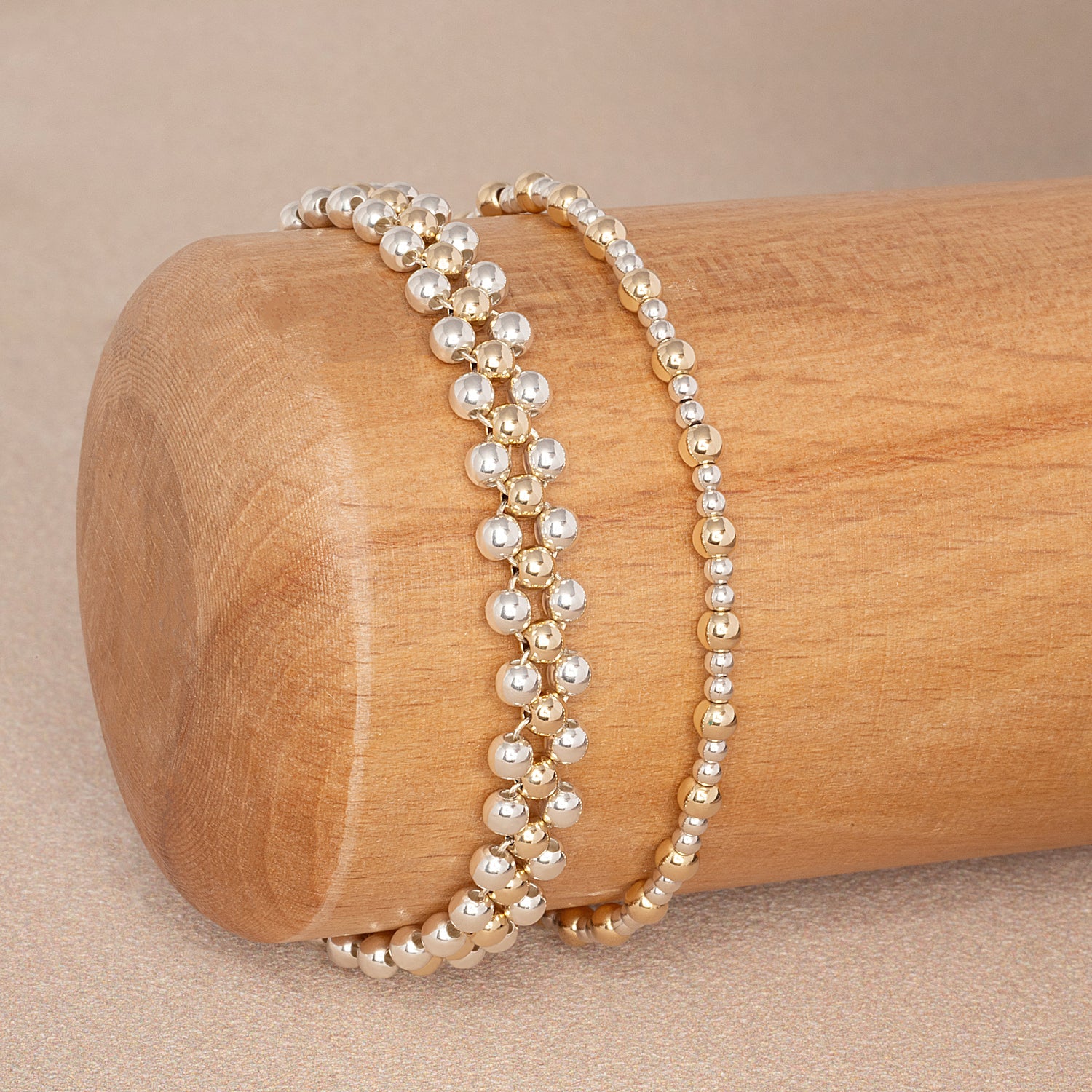 Two Tone Circlet Bracelet