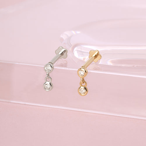 Color:White Gold
Option:Single
Option:Pair