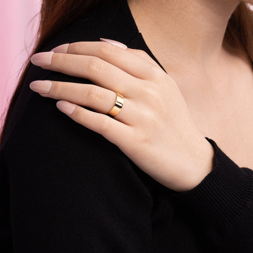 Thick Stacking Ring Gold