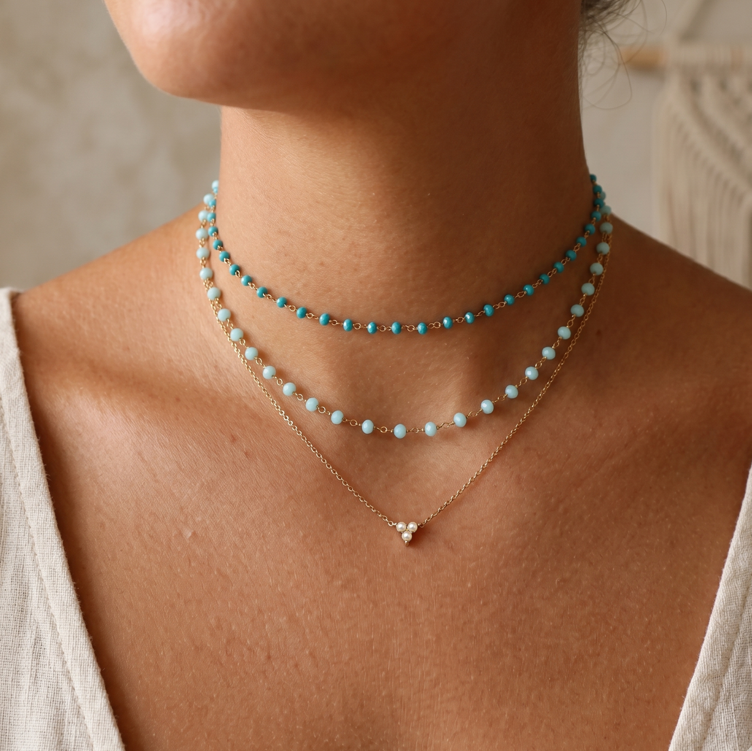 Trinity Pearl Necklace