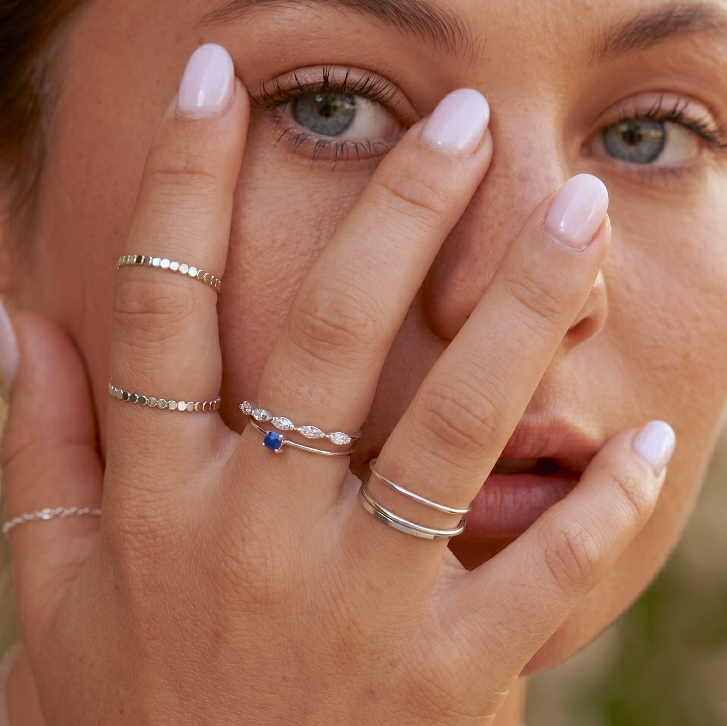 Minimal Lapis Ring Silver