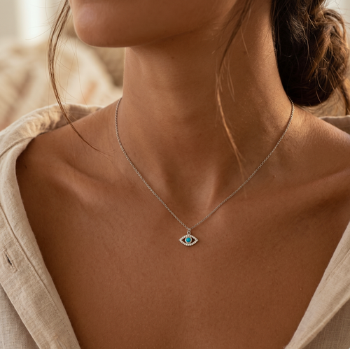 Evil Eye Turquoise Necklace
