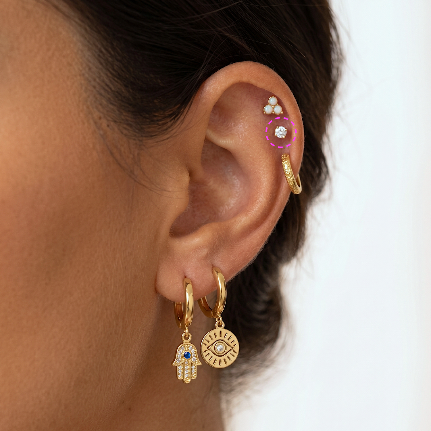 3mm CZ Threaded Labret
