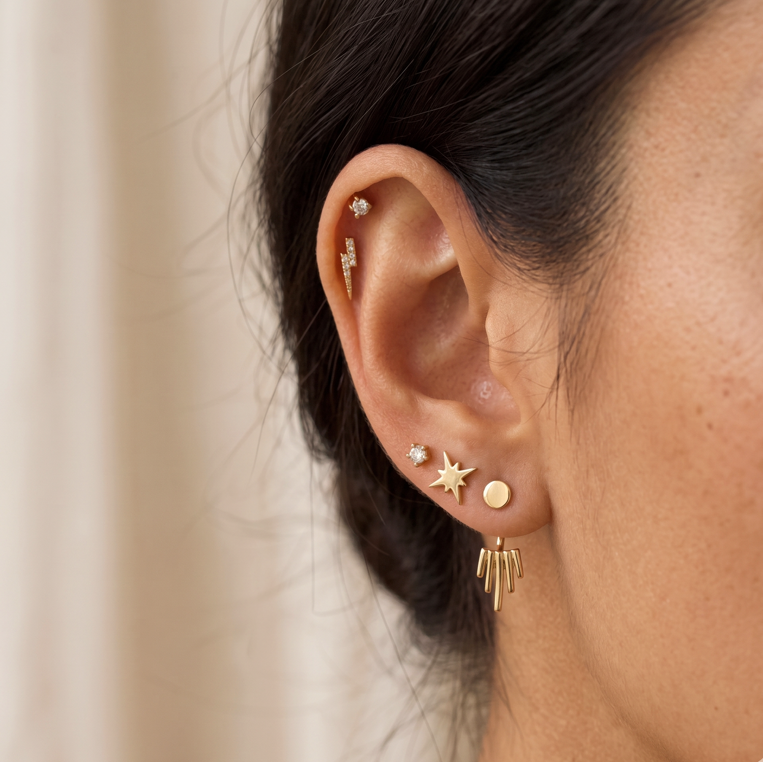 Bright Thunder Stud Earrings
