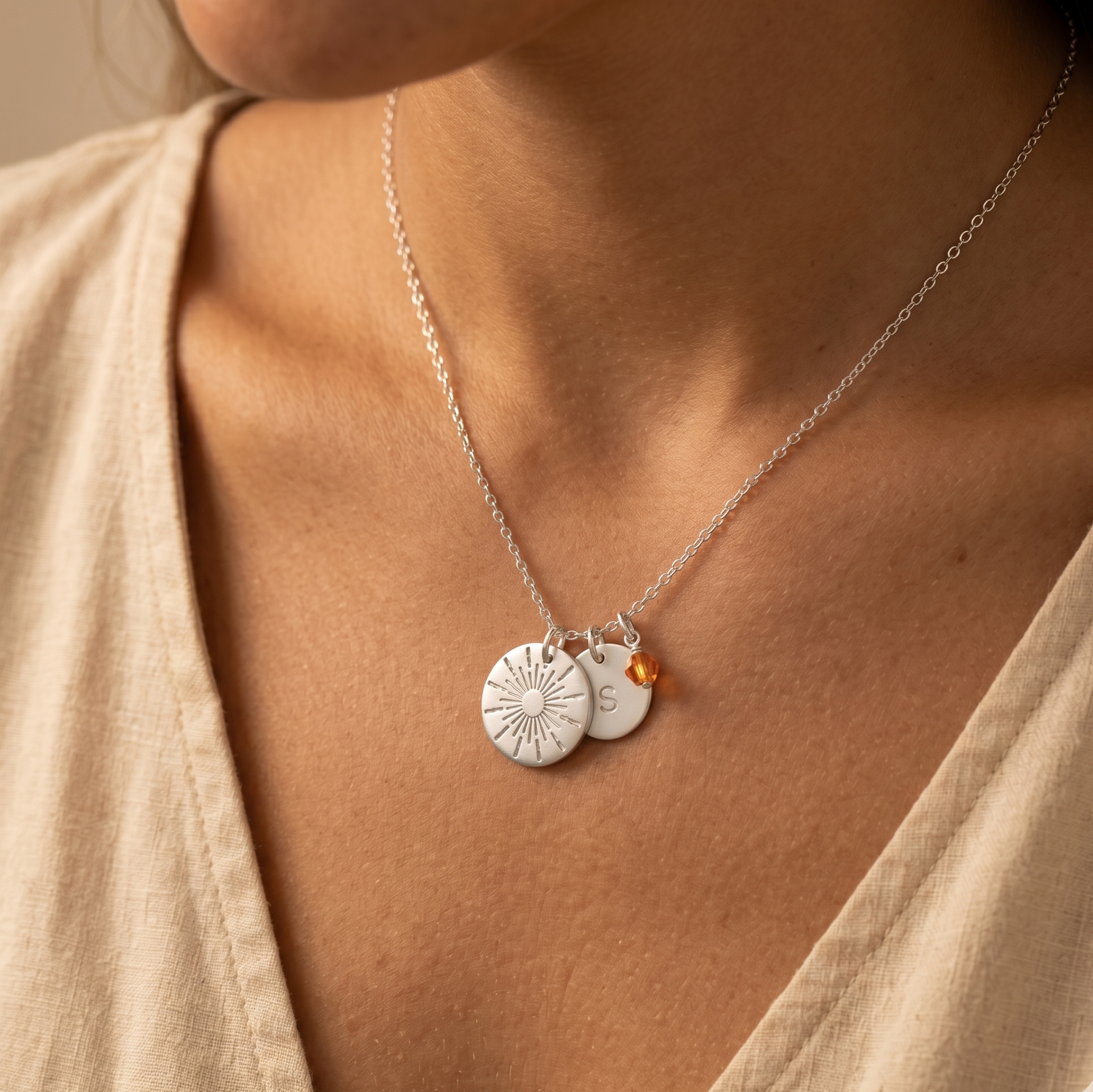 Personalized Sky Radiance Necklace