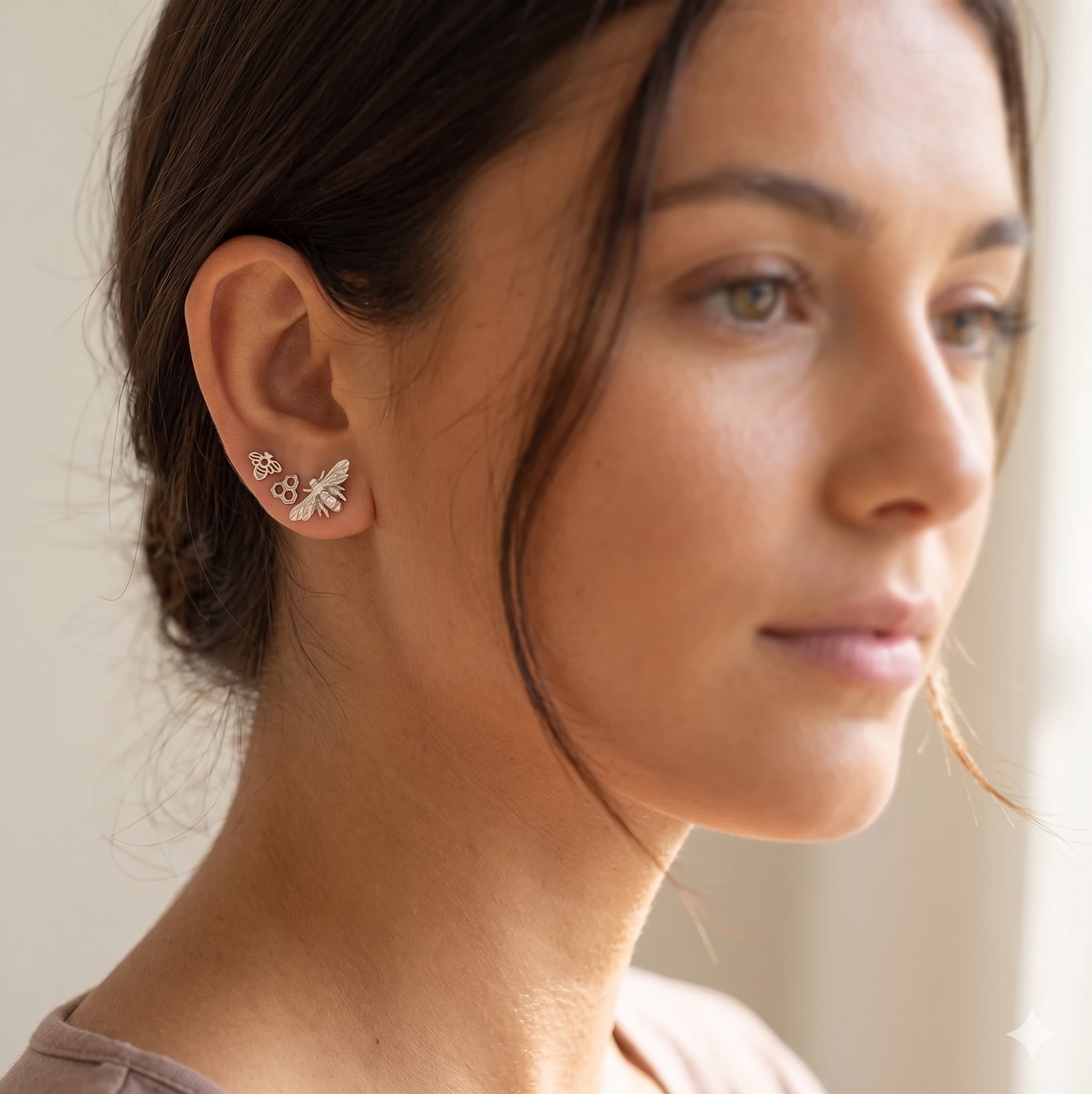 Luxe Bee Stud Earrings