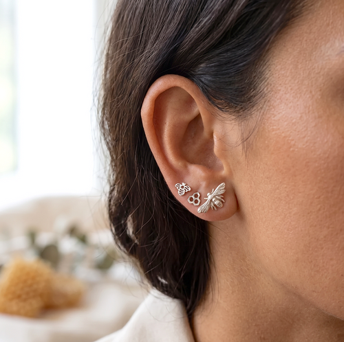 Luxe Bee Stud Earrings