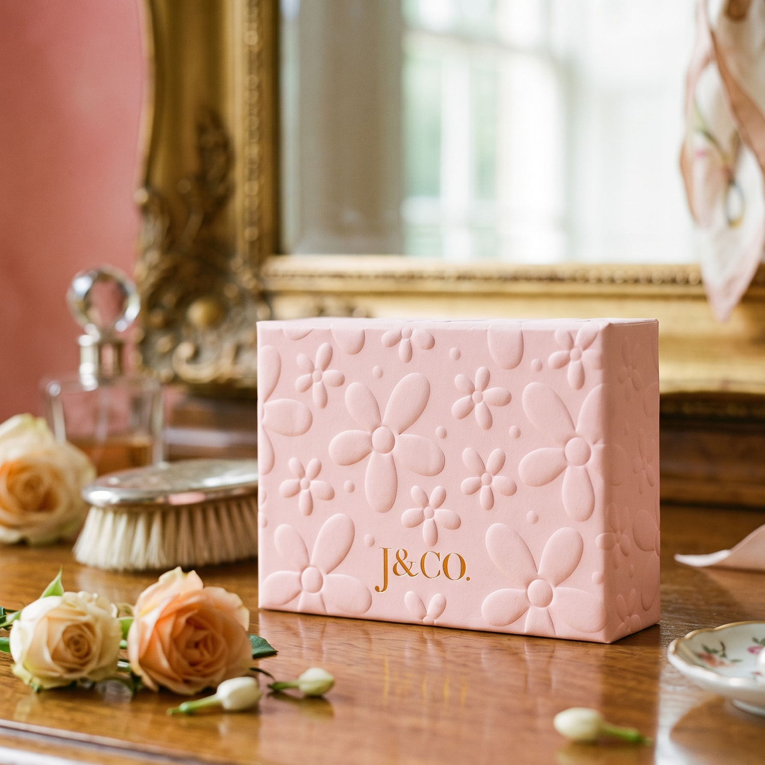 Floral Embossed Gift Box