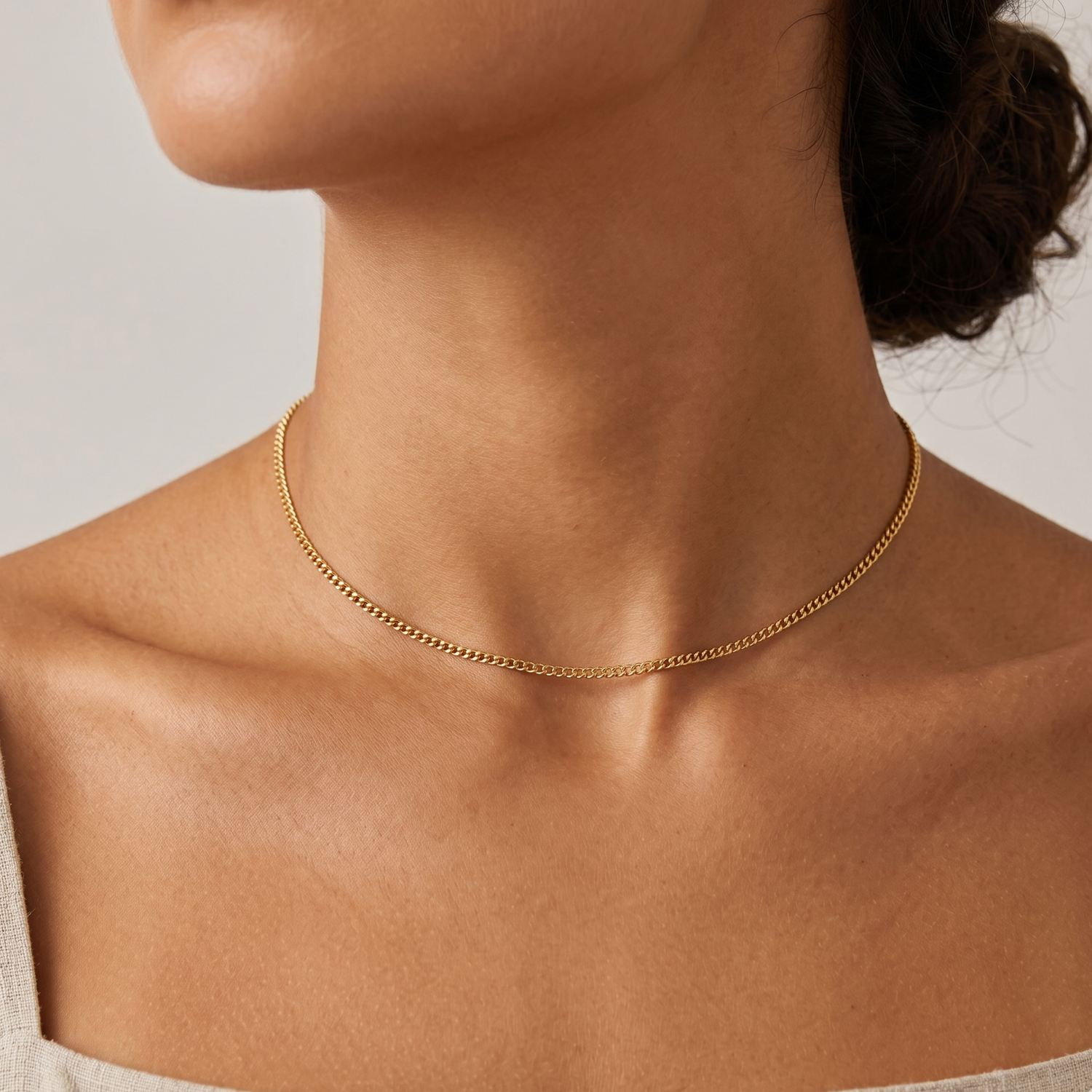 Statement Curb Chain Necklace