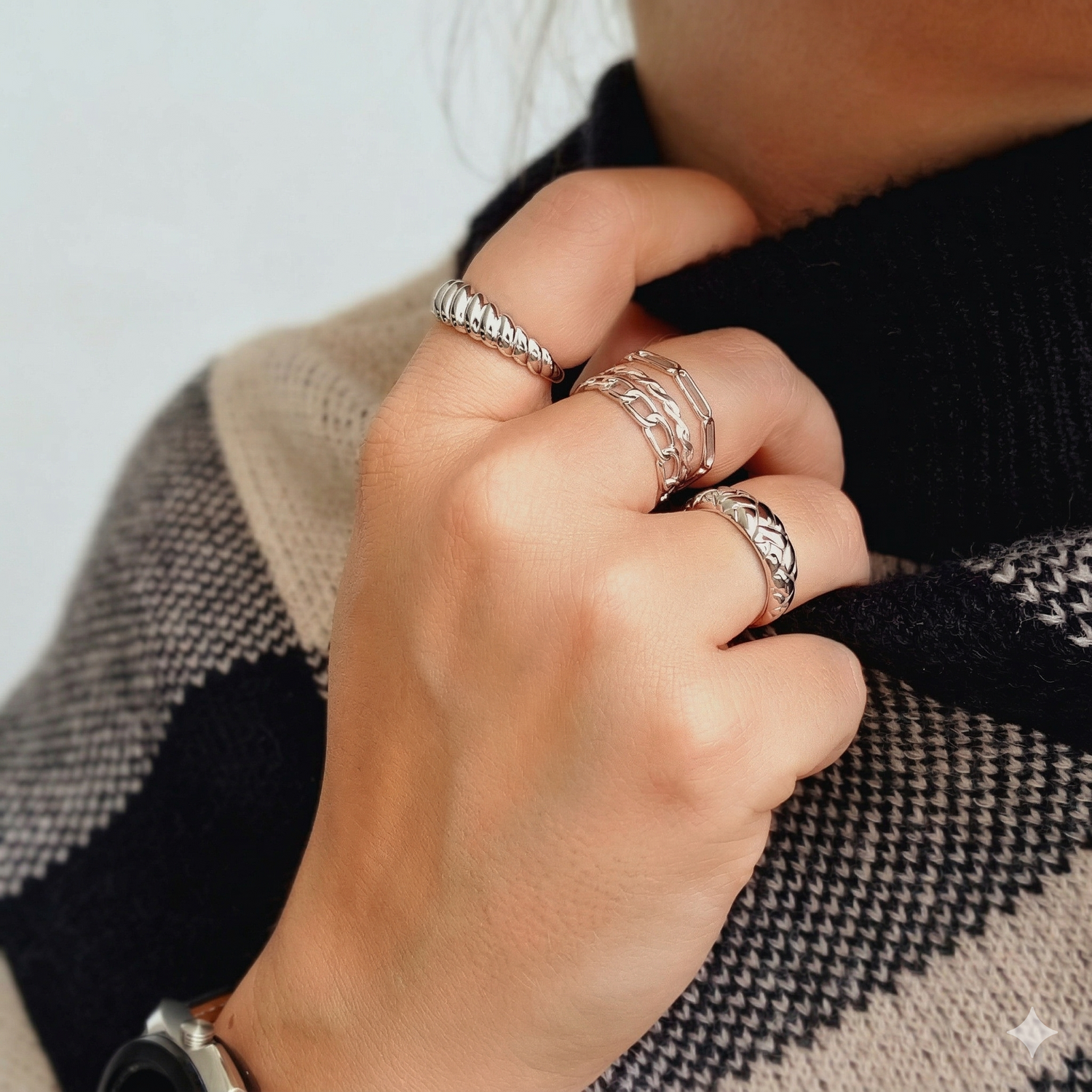 Woven Dome Ring Silver