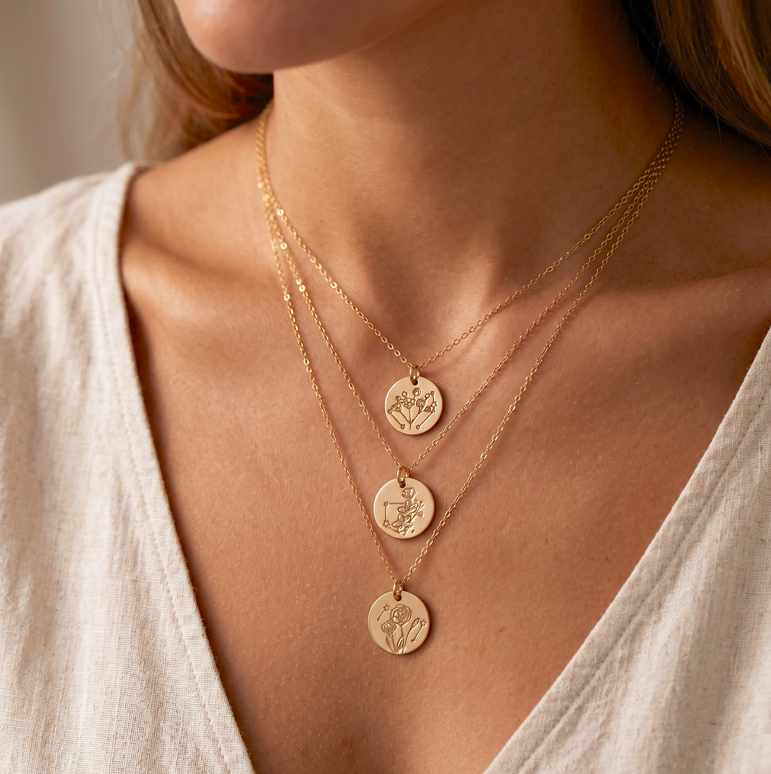 Personalized Stardust Bloom Necklace