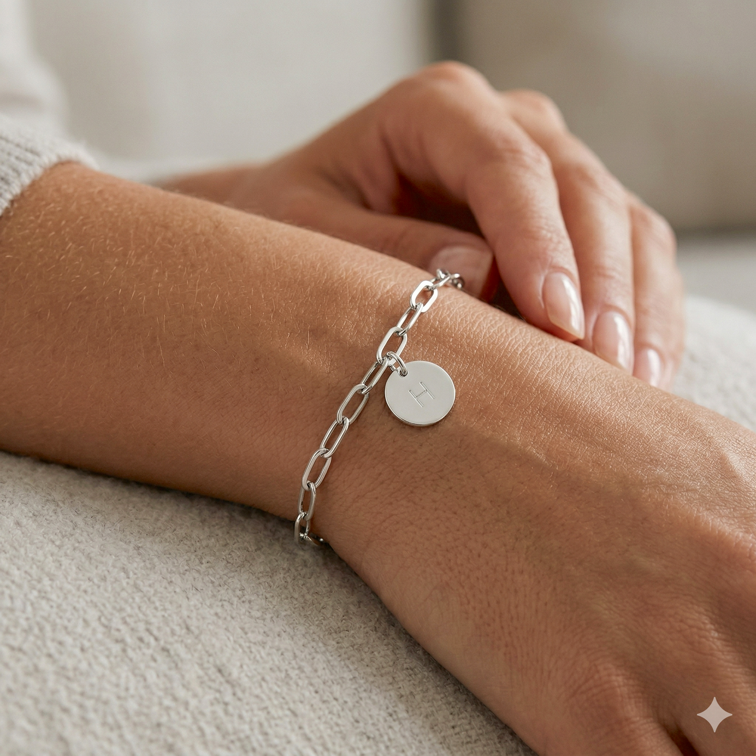 Personalized Isabel Initial Charm Bracelet