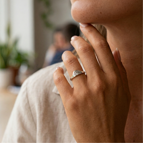 Sunrise Ring Silver